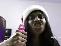 Xmas Sex Celebration By Indian Tamil Horny Lily For Christmas